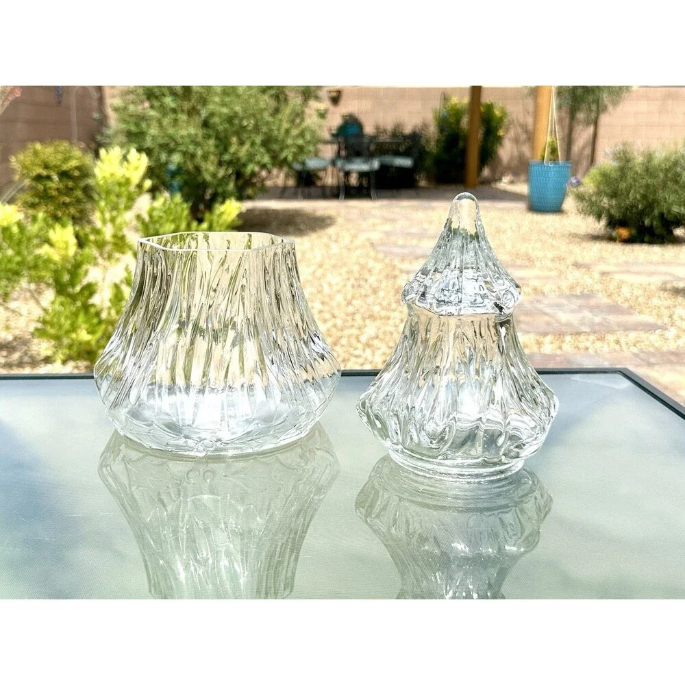 Vintage Royal Limited Crystal Glass Christmas Tree Apothecary Candy Jar Slovenia
